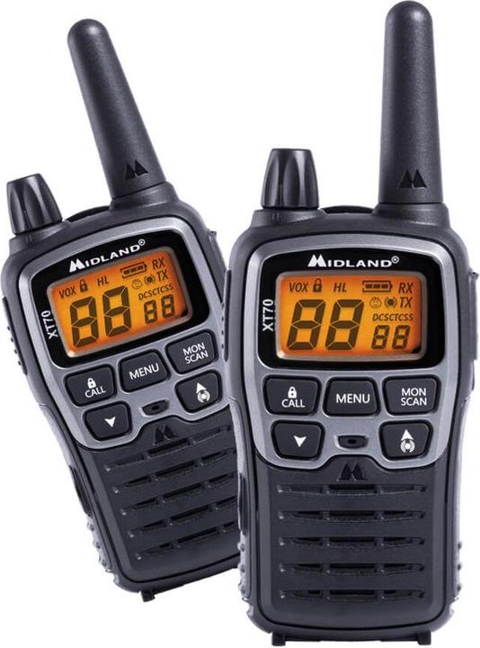 Actual product image Midland XT70 Adventure / 2x Funk / LCD / Reichweite bis zu 12km / 24 Kanäle (12 km)