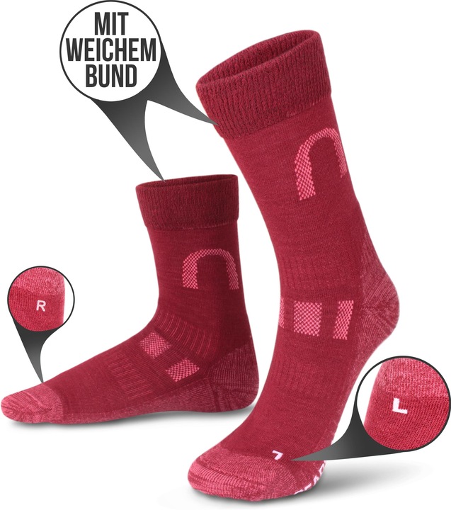 Actual product image Normani 2 pairs of Melton merino wool hiking and trekking socks (pack of 2, 47 - 50)