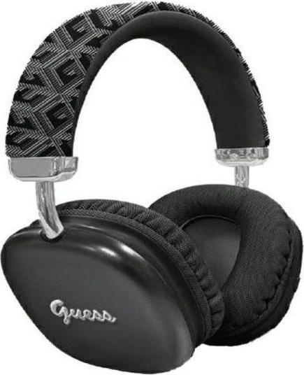 Actual product image Guess słuchawki nauszne Bluetooth GUBHK1GCTCSK czarny/black Gcube Metallic Script Logo (8 h, Wireless)