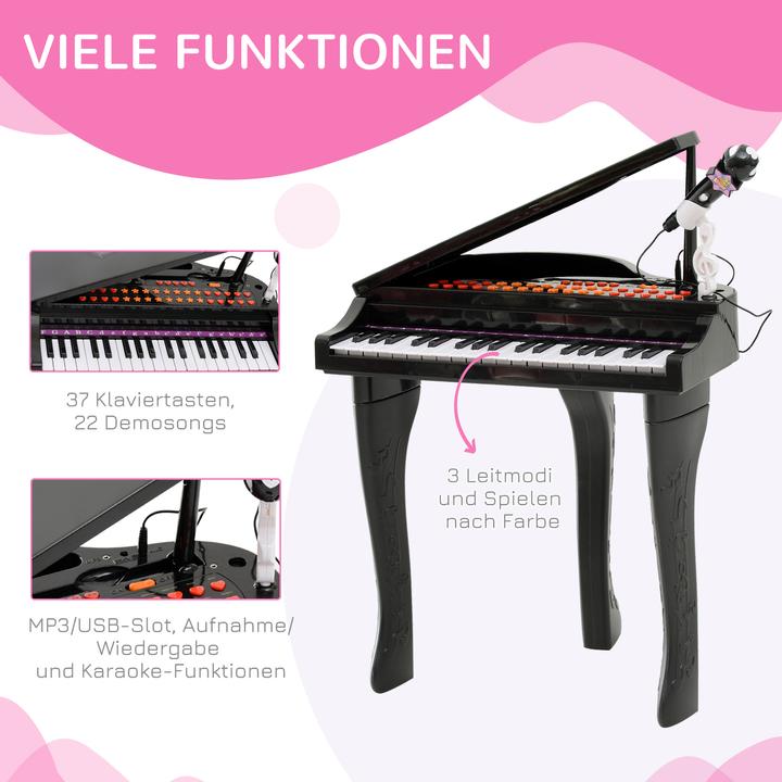 Image du produit Homcom Piano pour enfants avec micro