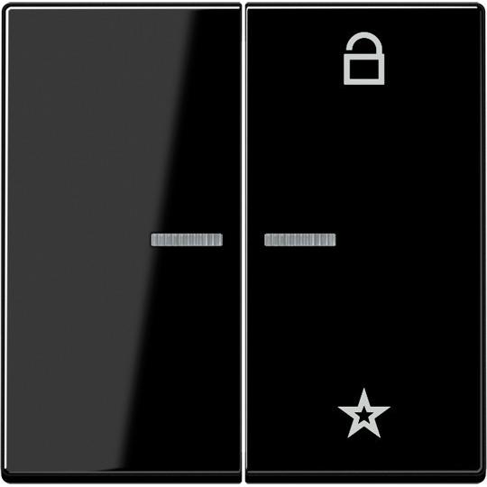 Thumbnail - JUNG FM A 1701 BF SW eNet, Taster + Schalter, Schwarz
