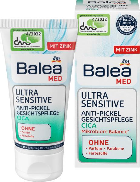 Produktbild dm Balea Med Ultra Sensitive Anti-Pickel (50 ml, 24h Creme)