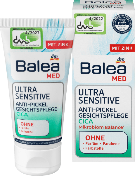 Produktbild dm Balea Med Ultra Sensitive Anti-Pickel (50 ml, 24h Creme)