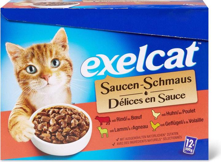 Produktbild Exelcat Multipack (Adult, 12 Stk., 1200 g)