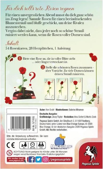 Produktbild Pegasus 57110G - Valentines Day, Kartenspiel, 3-6 Spieler, ab 8 Jahren (DE-Ausgabe) (Deutsch)