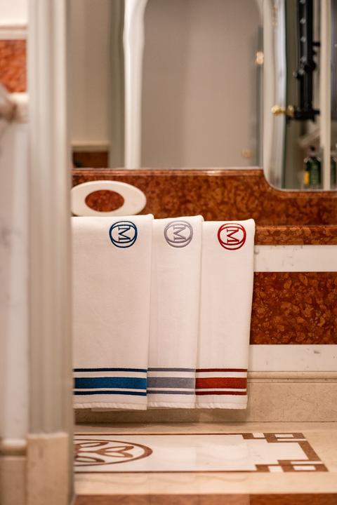 Image du produit Monogram Badematte Monogam Linea 60x100cm weiss (60 x 100 cm)