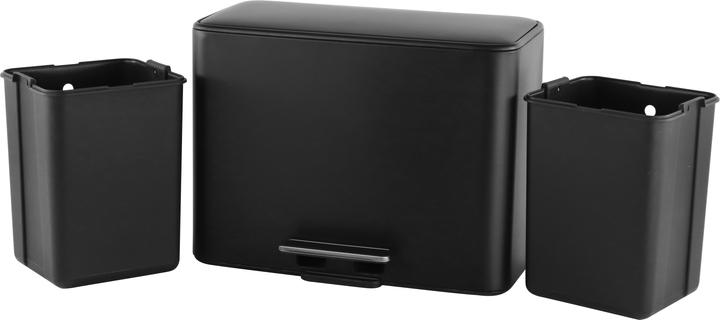 Actual product image Enne Interior Convi Bin 18 + 18 ltr Trash bin, matt black (36 l)