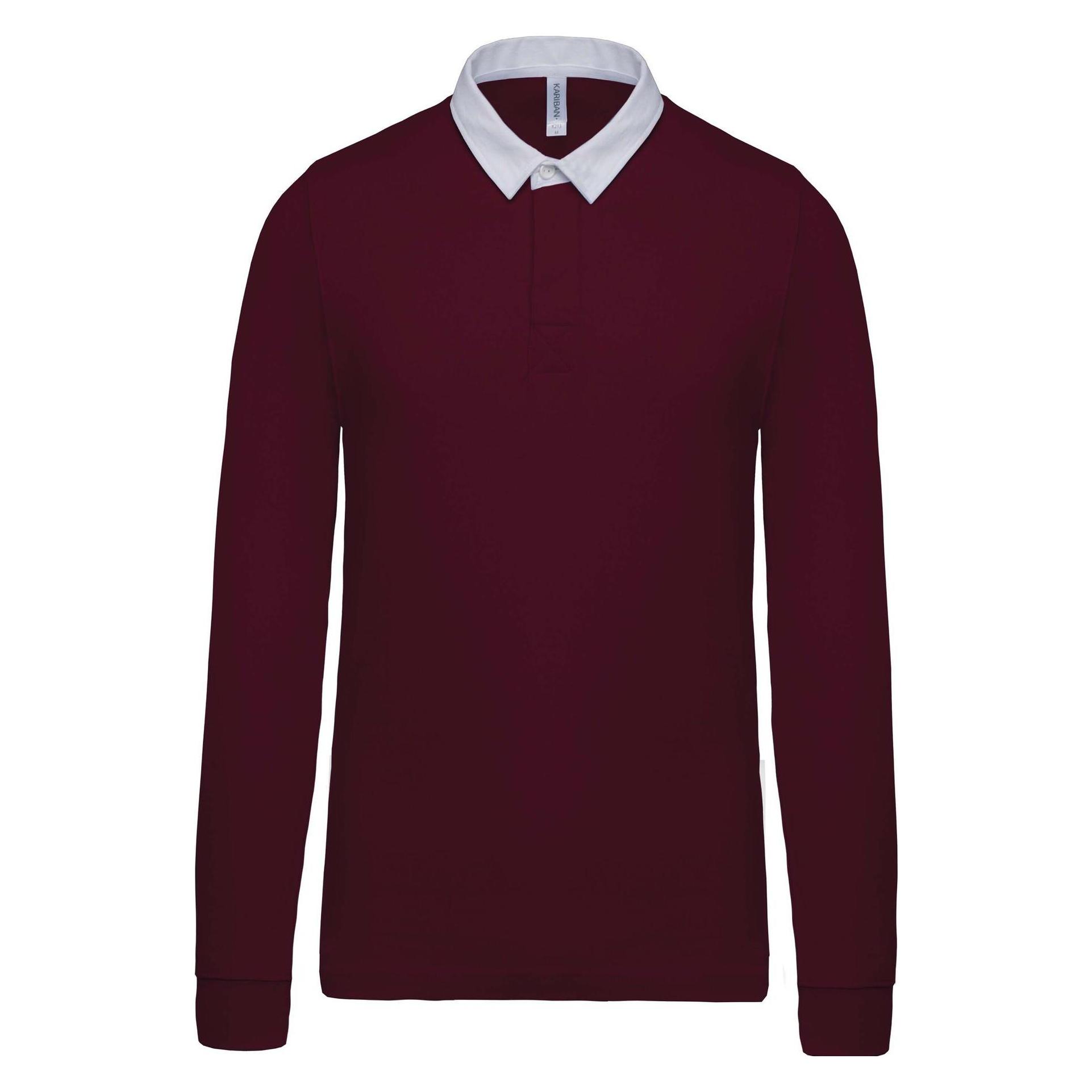 Kariban, Unisex, Shirts, Rugby, Blau, Weiss