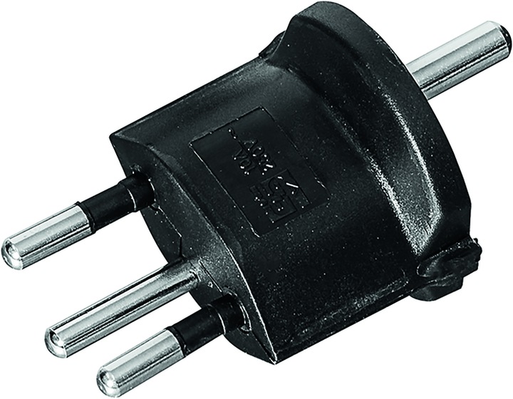 Actual product image Steffen Adapter Germany CEE7-Switzerland T12 (Type 12, CEE 7/7)