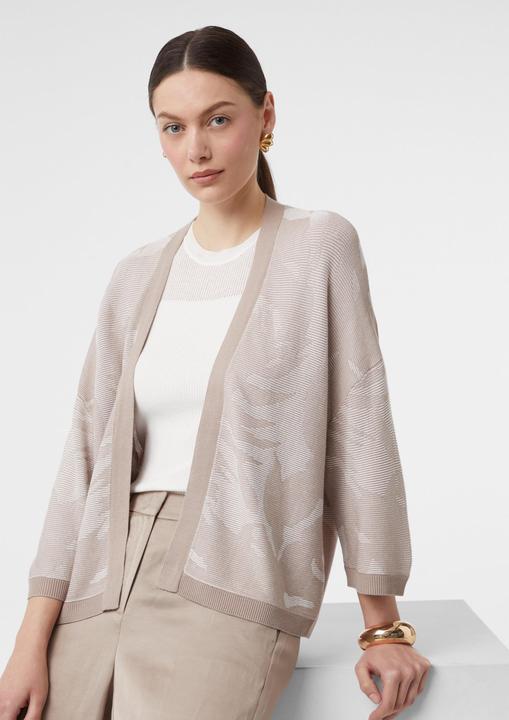 Produktbild Comma Strickjacke Floral gemusterter Cardigan aus Feinstrick (M)