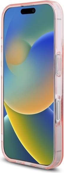 Produktbild Guess GUHMP16SHFWFCP iPhone 16 6.1" różowy/pink hardcase IML Flowers Wreath MagSafe (Apple iPhone 16)
