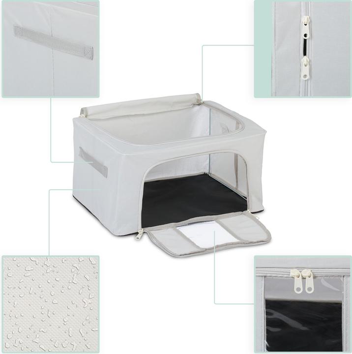 Actual product image Relaxdays 2x storage bag (40 x 30 x 20 cm, 24 l)