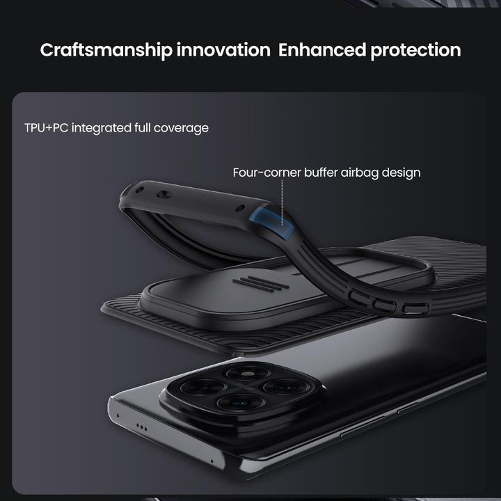 Actual product image Nillkin CamShield PRO Back Cover for XIAOMI Redmi Note 14 Pro 5G/ POCO X7 5G Dark Green (Xiaomi Redmi Note 14 Pro 5G)
