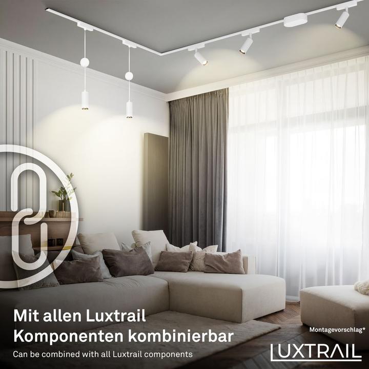 Actual product image Briloner Luxtrail 48V Schienensystem, Set, 2m, Weiss, 4x6W, Track-Grid