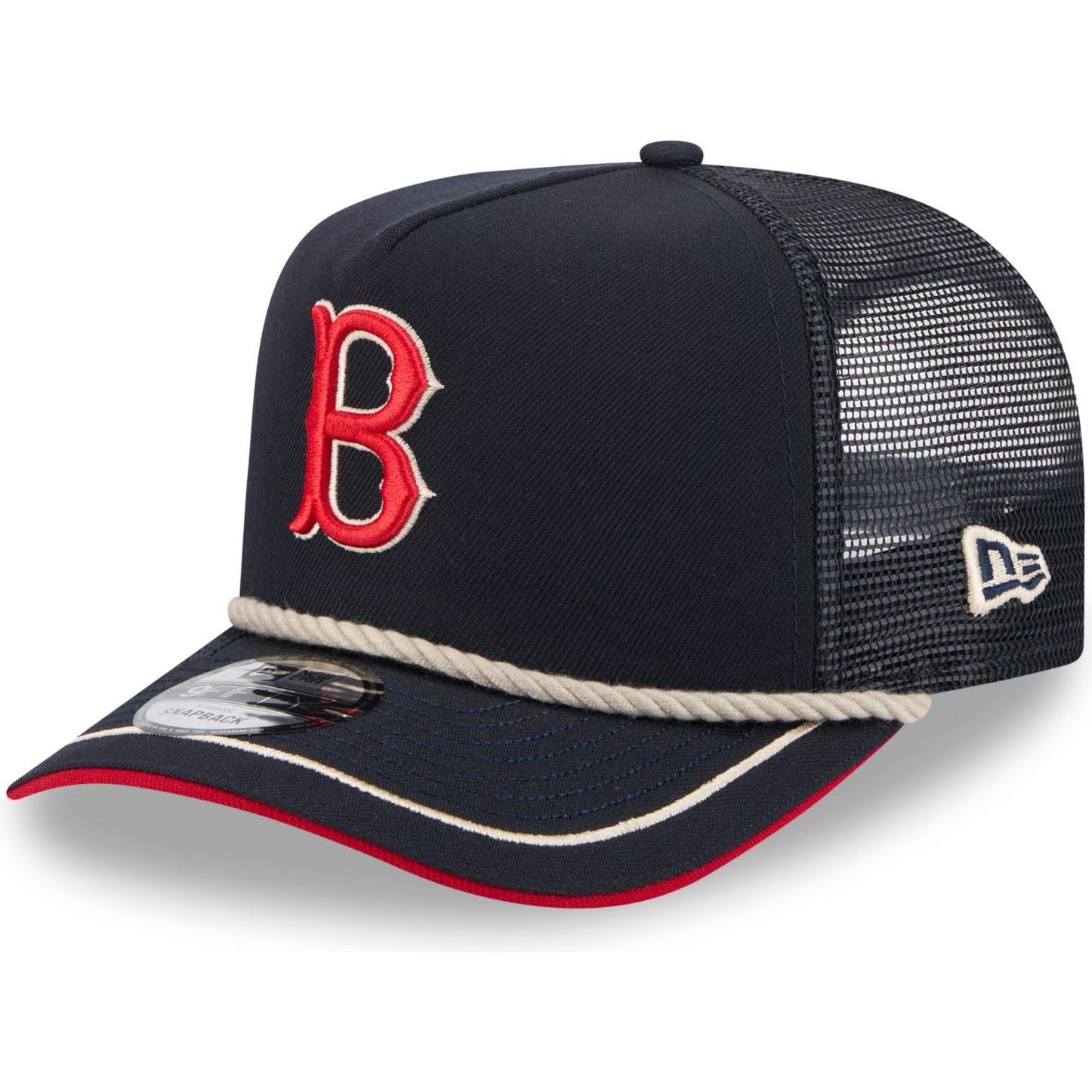 New Era, Herren, Cap, 9Fifty Trucker Cap - Vintage Rope Boston Red Sox, Blau