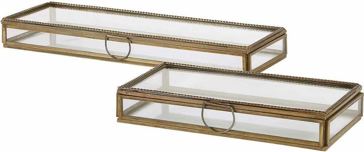 Image du produit Loberon Boîte en verre 2 pièces Isvento clair (30.50 cm, 2x)