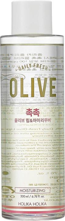 Actual product image Holika Holika Daily Fresh Olive Lip and Eye Makeup Remover 200ml (Make-up remover, 200 ml)