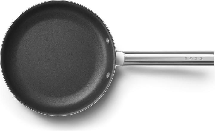 Actual product image Smeg CKFF2401RDM Frying pan Ø 24 cm, red (Frying pan, Aluminium, Stainless steel, 24 x 8.40 cm)