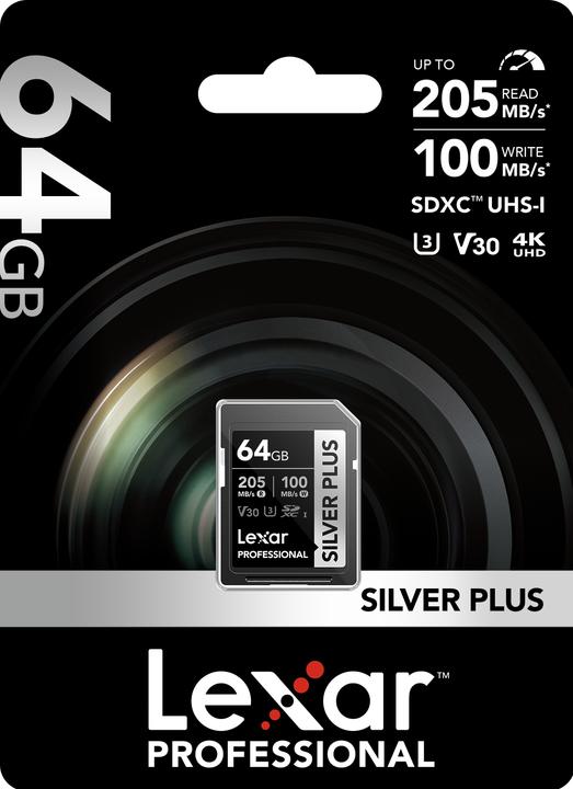 Actual product image Lexar PRO 1066x R160/W70 64GB U3 V30 UHS-I (64 GB, SDXC, U3, UHS-I)