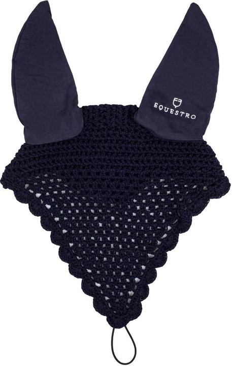 Equestro Mückenhaube für Pferde aus Baumwolle mit Nuckel