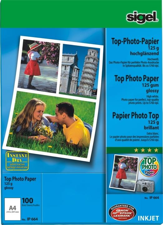 Produktbild Sigel Fotopapier (125 g/m², A4, 100 Stk.)
