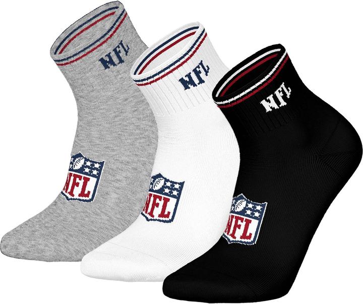 Immagine prodotto Barefoot NFL Shield 3pk Quarter Socks 43-46 (43 - 46)