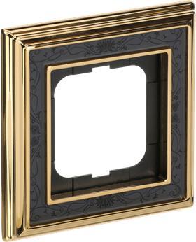 Actual product image Busch-Jaeger Frame 1-fold ms/pol decor anth 1721-833