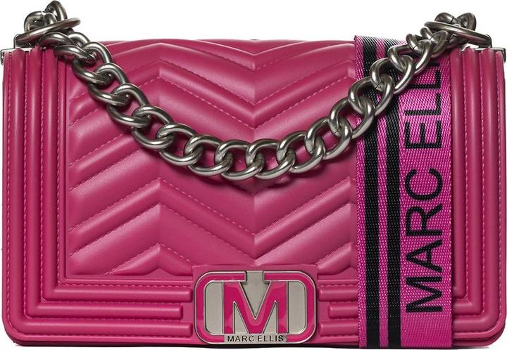 Actual product image Marc Ellis Damen Schultertasche - Modell Roxane - 100% Gummi - 25.0 X 15.0 X 8.0 Cm