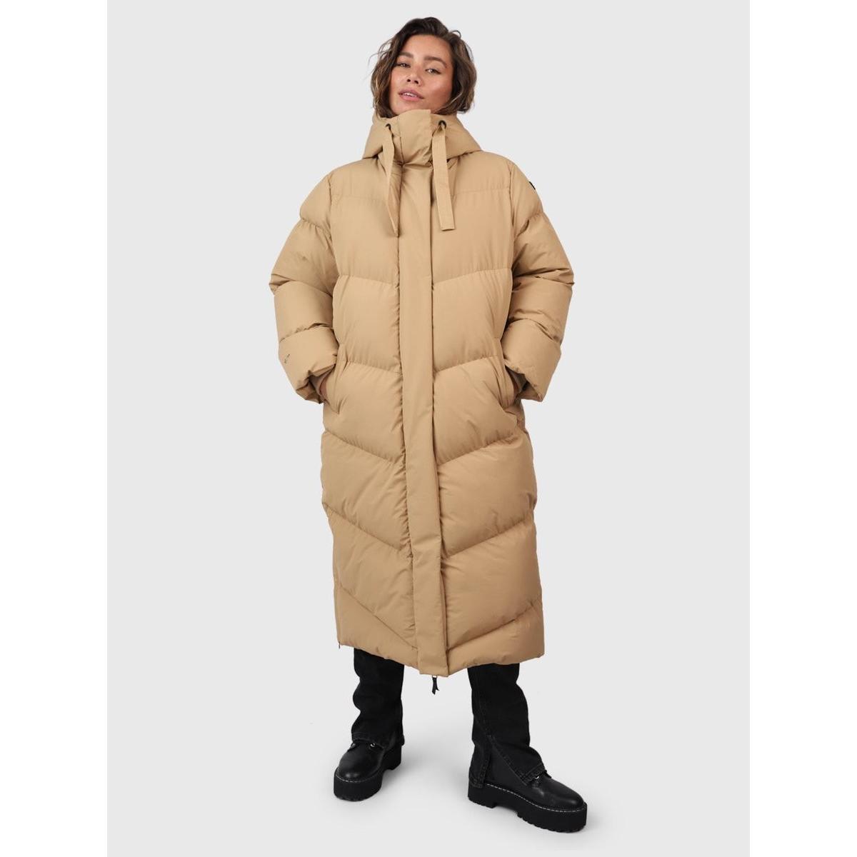 Brunotti, Donne, Cappotto + Giacca Lunga, Giubbotto Imbottito Lungo Bigsury, Beige