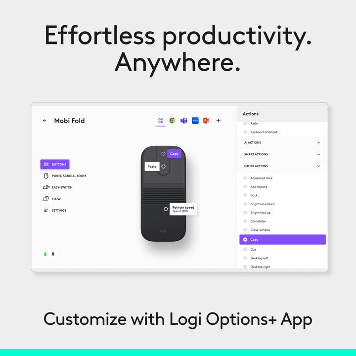 Produktbild Logitech Mobi Fold (Kabellos)