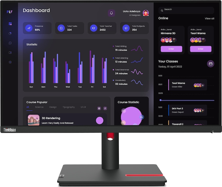 Immagine prodotto Lenovo ThinkVision T24i-30 (1920 x 1080 pixel, 23.80")
