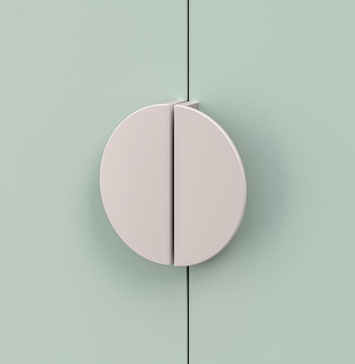 Image du produit En.Casa Kinderkleiderschrank Sandnes 123x60x40 cm Weiss/Mintgrün (60 cm)