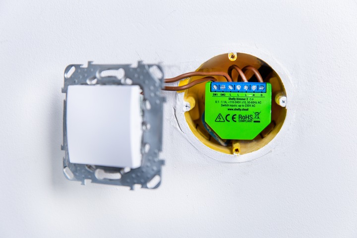 Actual product image Shelly Dimmer 2 x2 (Dimming actuator)