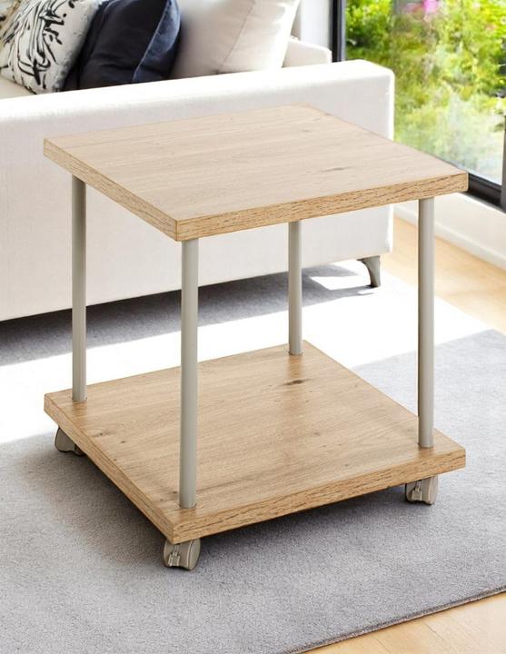 Productafbeelding HAKU Möbel Bijzettafel op wielen (40 x 40 x 45 cm)