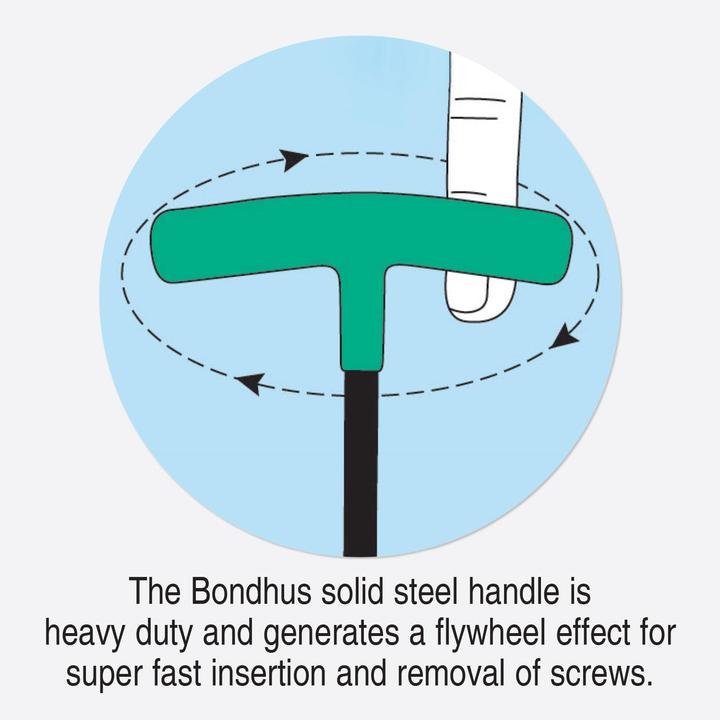 Actual product image Bondhus BTX10 Kugelkopf-Sechskantschlüssel mit T-Griff