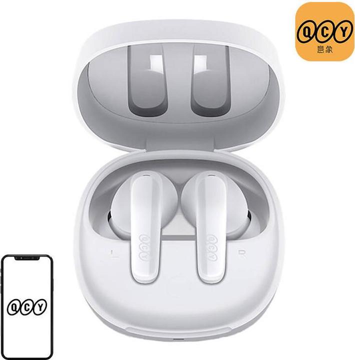 Actual product image QCY Wireless Earphones TWS T13x (white) (DNC, 8 h, Wireless)