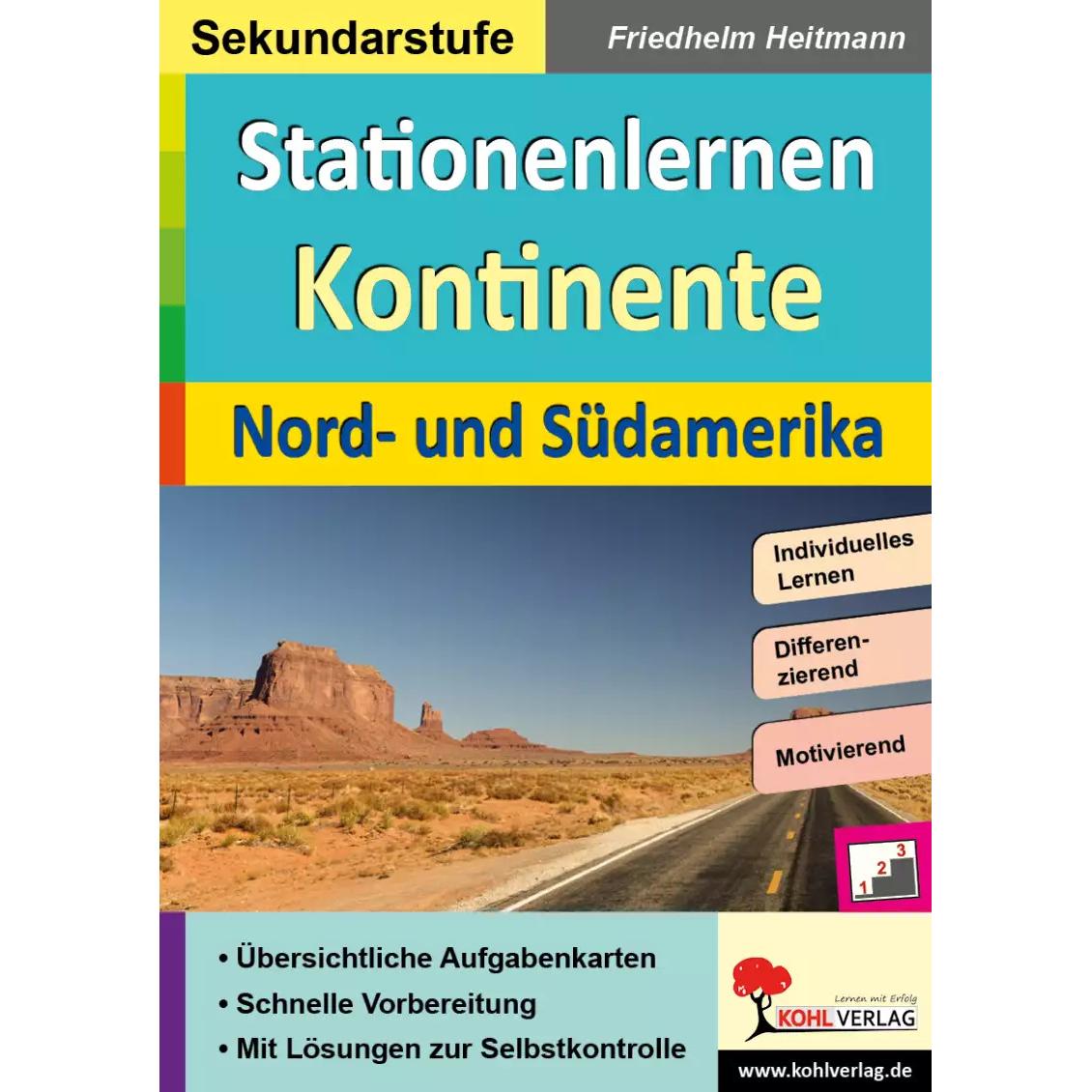 Thumbnail - Stationenlernen Kontinente / Nord- und Südamerika, Schulbücher von Friedhelm Heitmann