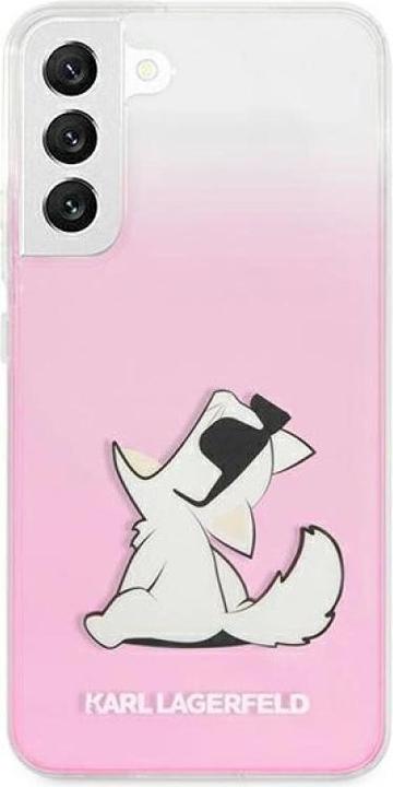 Actual product image Karl Lagerfeld KLHCS22MCFNRCPI S22 + S906 hard case pink (Samsung Galaxy S22+)