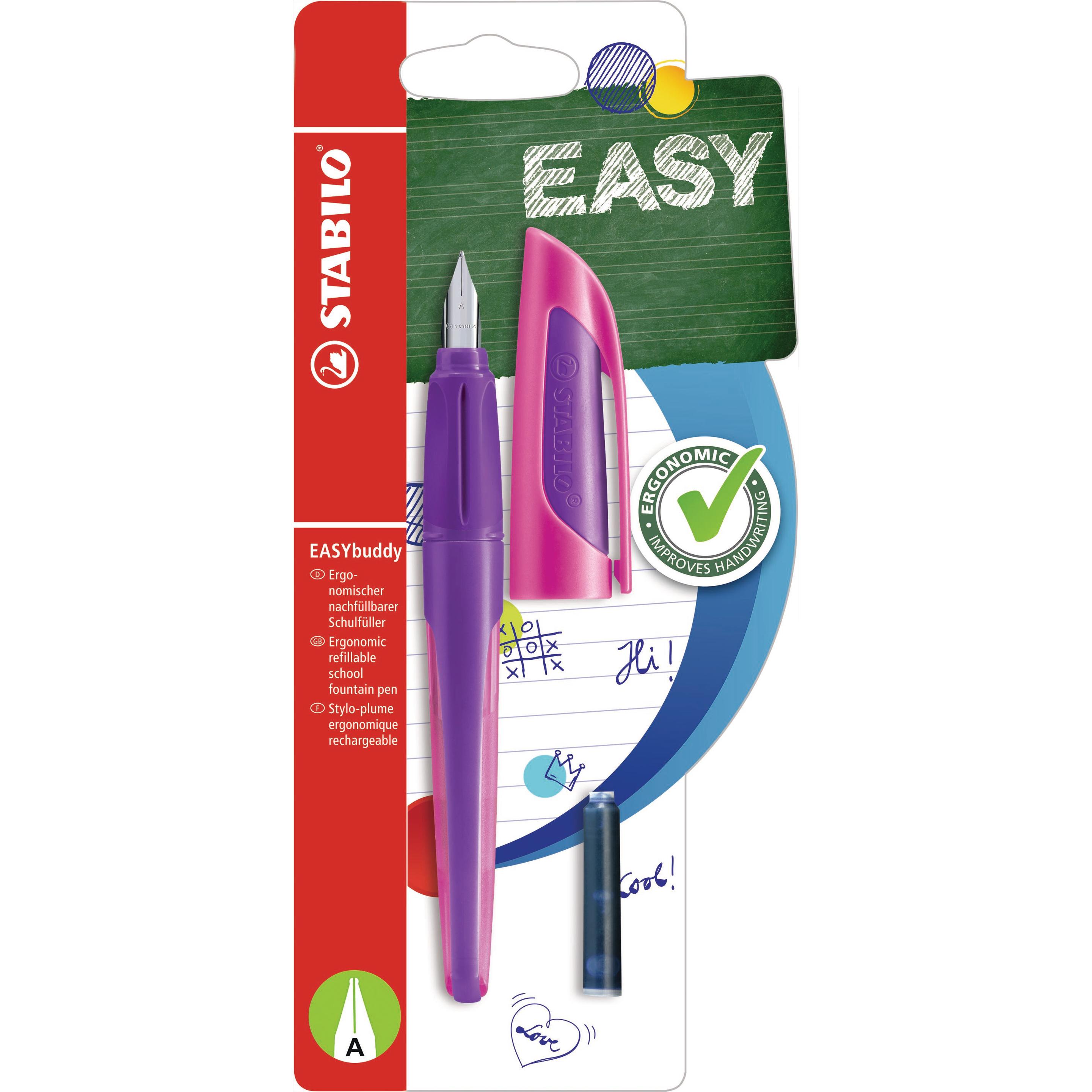 STABILO, Schreibstifte, EASYbuddy Schulfüller mit Standard-Feder (Violett, 1 x)