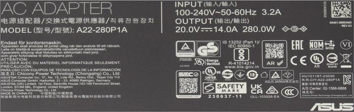 Immagine prodotto ASUS 0A001-00800600 (280 W)