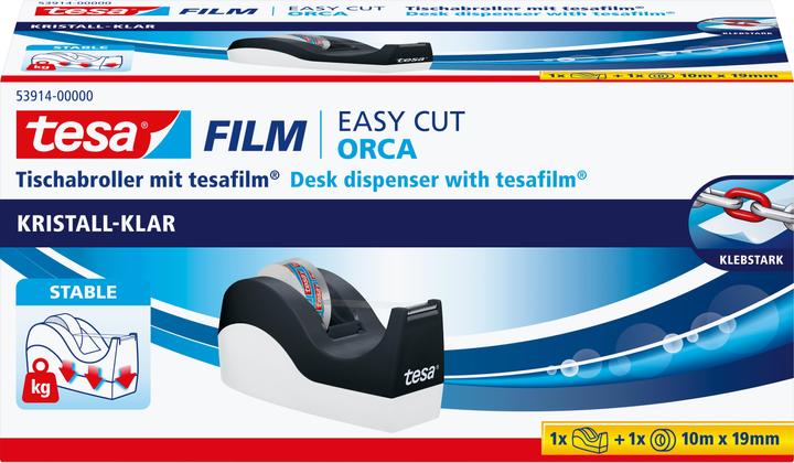 Produktbild tesa EASY CUT ORCA Tischabroller, sauberer Schnitt
