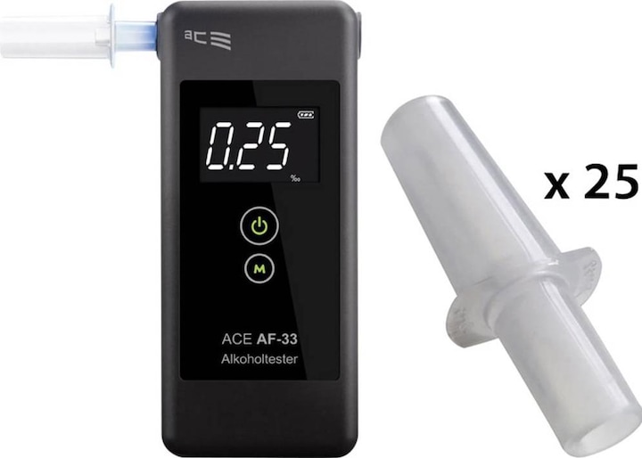 Ace Atemalkoholtester AF-33 +25 Mundstücke