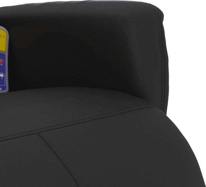 Image du produit vidaXL Fauteuil de massage avec repose-pieds Noir Similicuir,Couleur