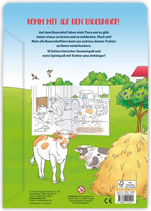 Produktbild Bauernhof - Mal- und Spielspass (mit Traktor)