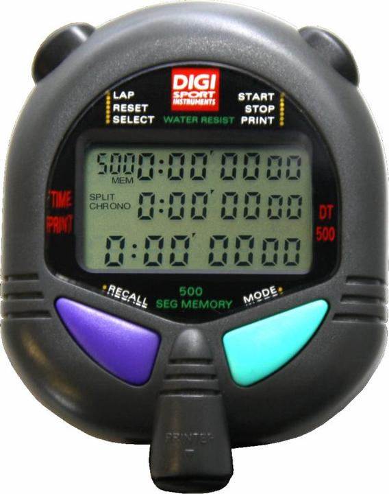 Digi Sport DIGI PC-110/111 stopwatch, grey, 7.1 cm, 500 memory locations, 6 cm