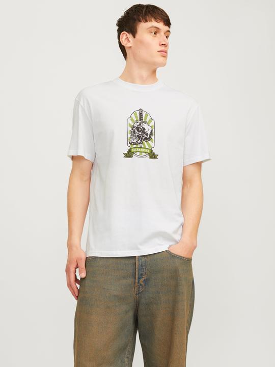 Produktbild Jack & Jones Jorseven Skull Tee Ss Crew Neck Sn (XL)