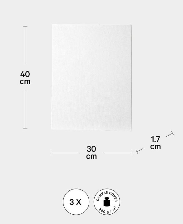 Actual product image I Am Creative Stretcher frame 3-set BASIC (40 x 40 cm)