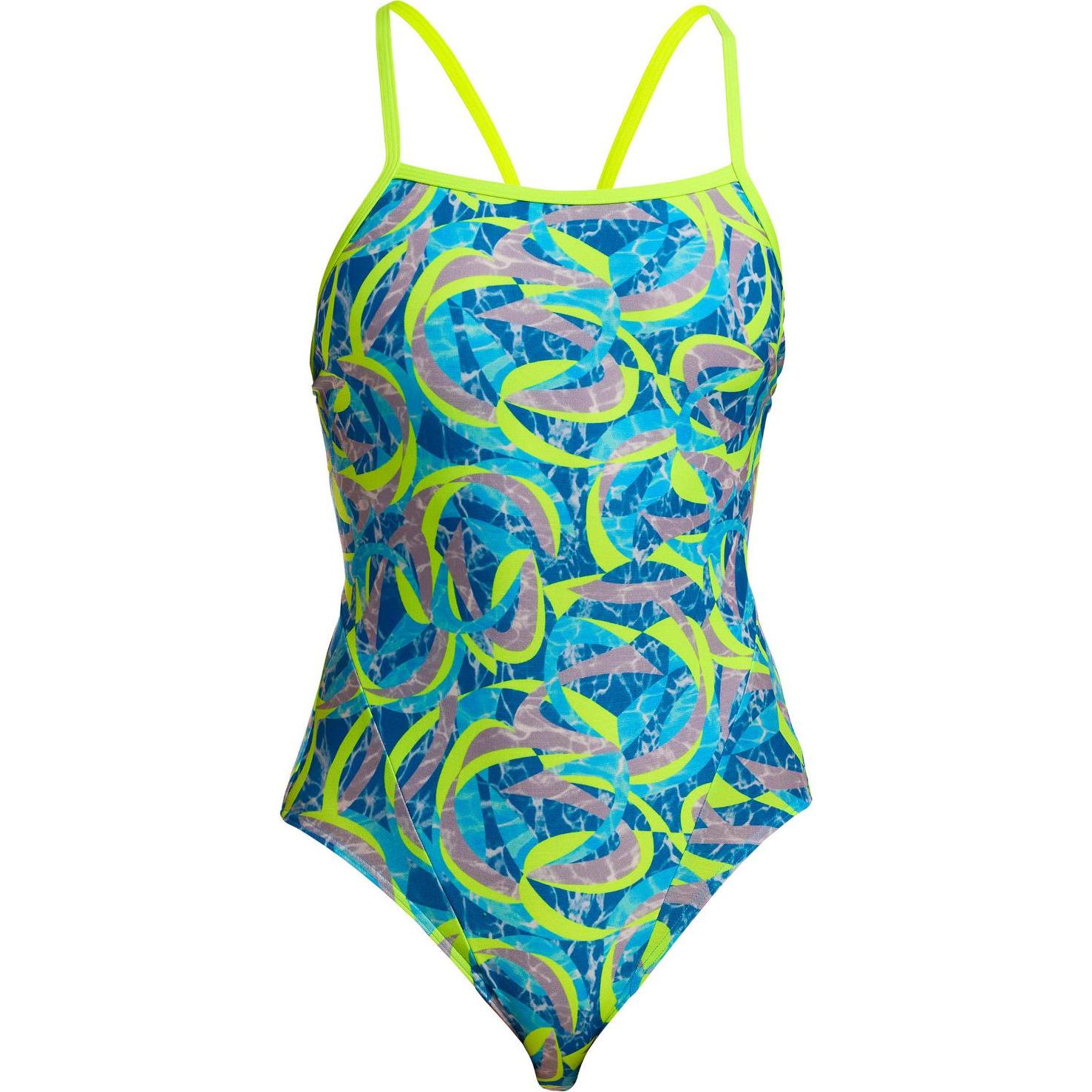 Funkita, Damen, Badeanzug, Single Strap One Piece Ice Slicer, Mehrfarbig, (42)