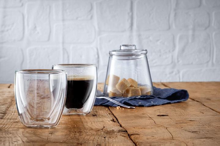 Actual product image WMF Double Walled Espresso Cup Set 6pcs Thermal Glasses 80ml Cult Floating Effect (80 ml, 6 x)