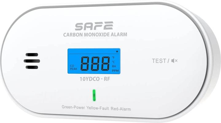 Actual product image SafeHome SAFE 10YDCO-RF - Drahtloser Kohlenmonoxid-Detektor (CO) FireSafe
